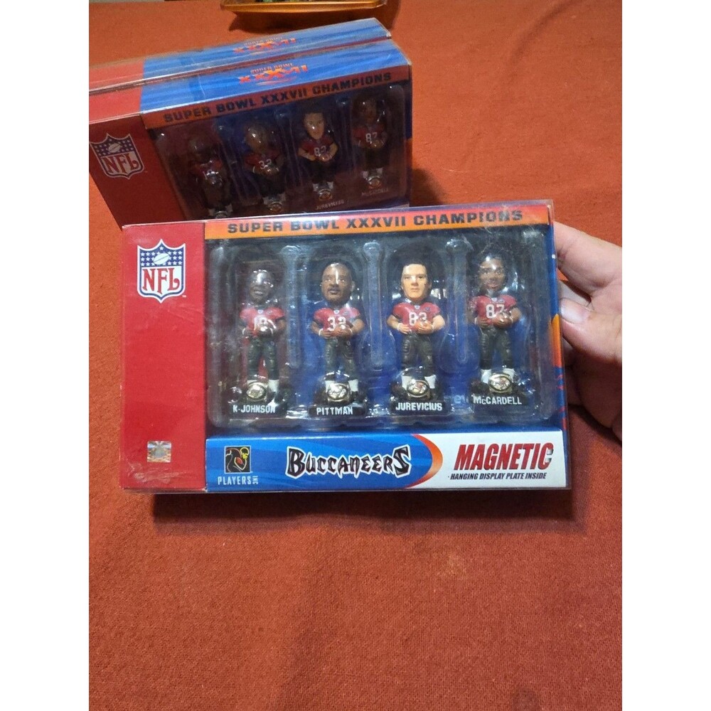 Tampa Bay Buccaneers Super Bowl XXXVII Mini Bob Figures 3 Available Bucs 37